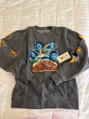 Parks Project Charcoal Crewneck Sweatshirt RED HOT CHILI PEPPERS